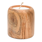 BAGUS HOME DECOR Recycled Wood tea light candle holder (Nova) - Aesthetic Candle Holders for Home Decor - Artistic Candles for Home Decor image 1