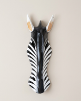 Zebra Wooden Wall Mask โ 30 cm