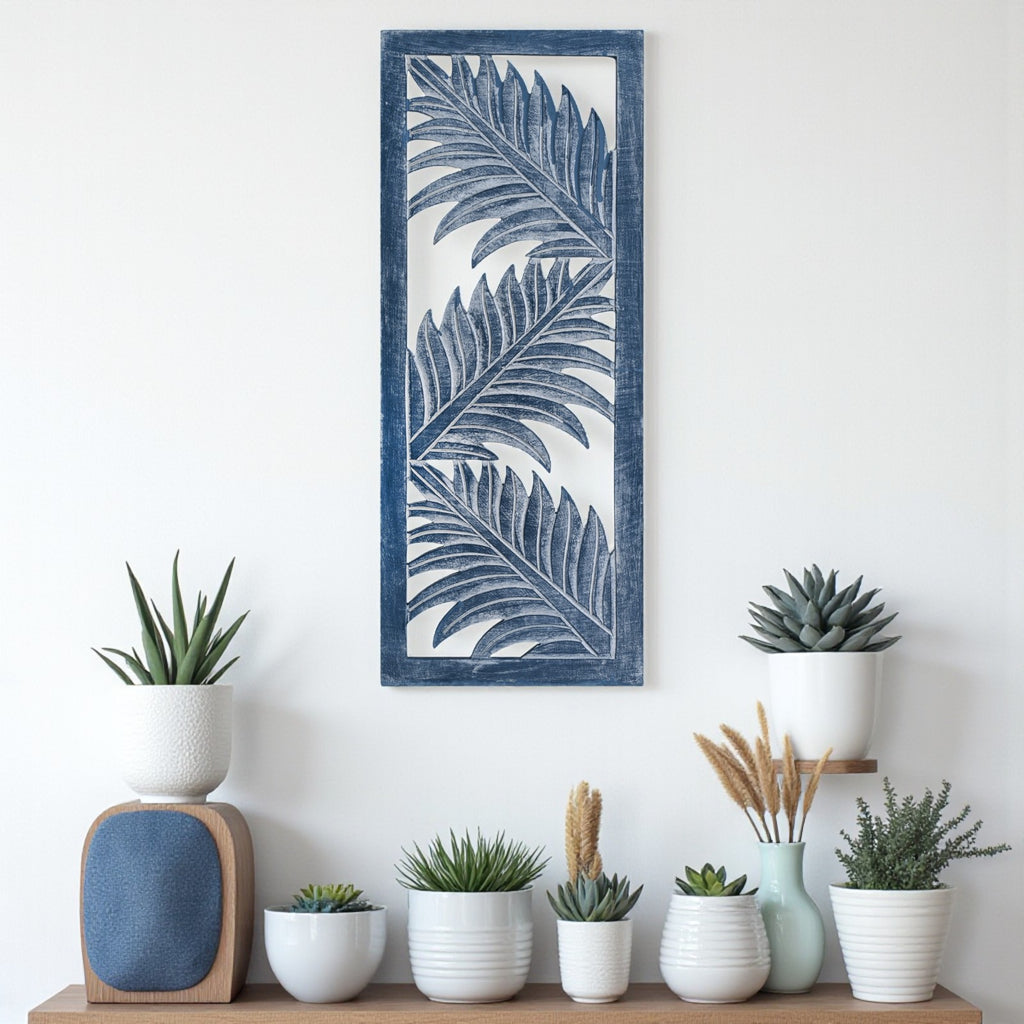 Flower Design wall Decoration ( Blue) image 4