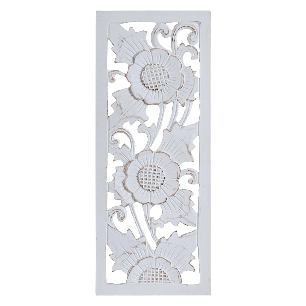 Flower Design wall Decoration (white) image 0