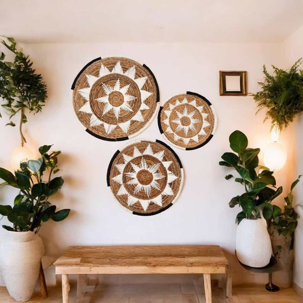 Urban Boho Wall Disc - White and cream image 4