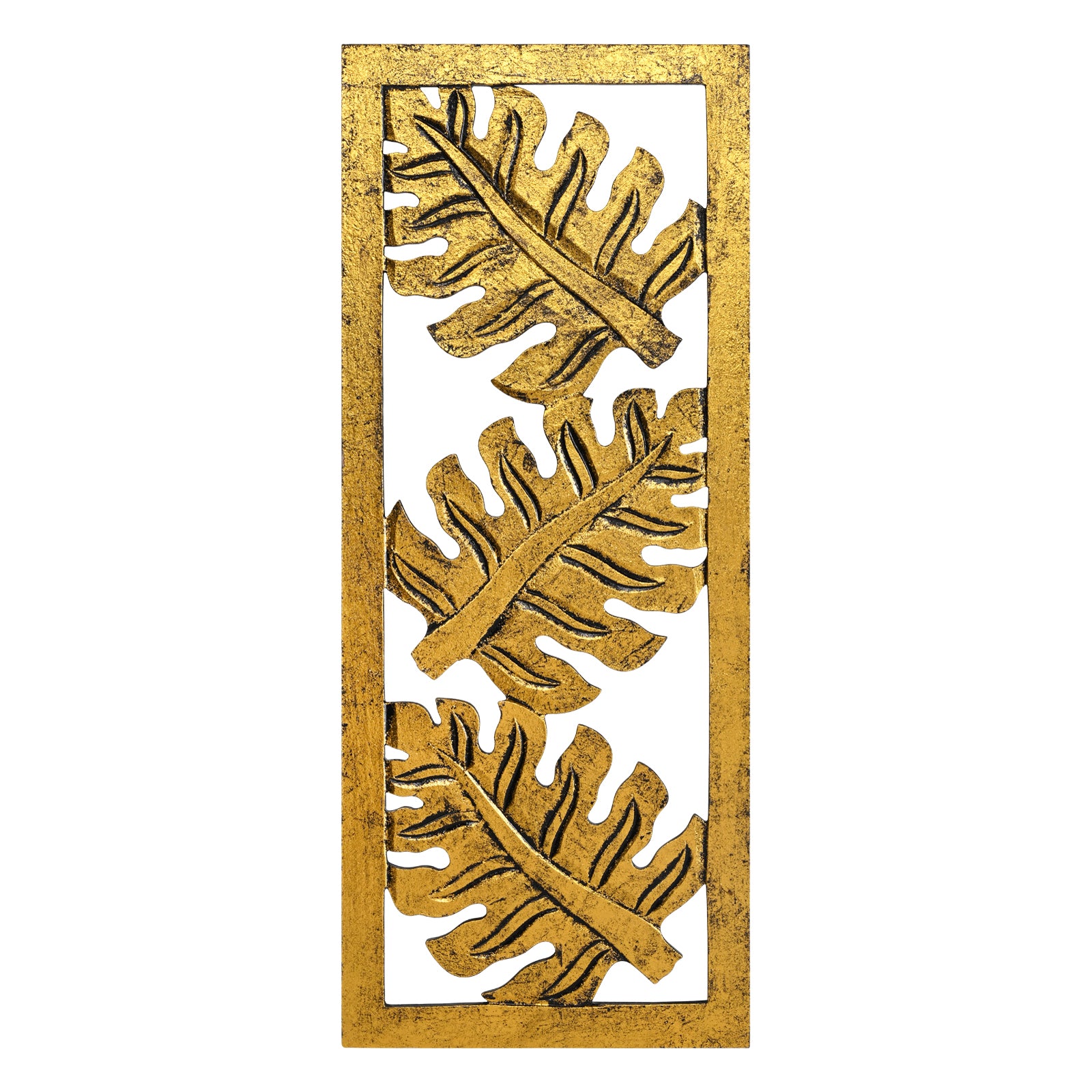 Leaf Design Wall Decoration (Gold) image 1