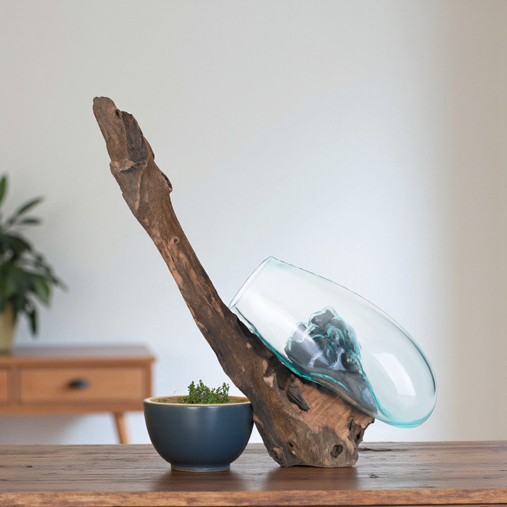 Glass Vase on Wood image 6