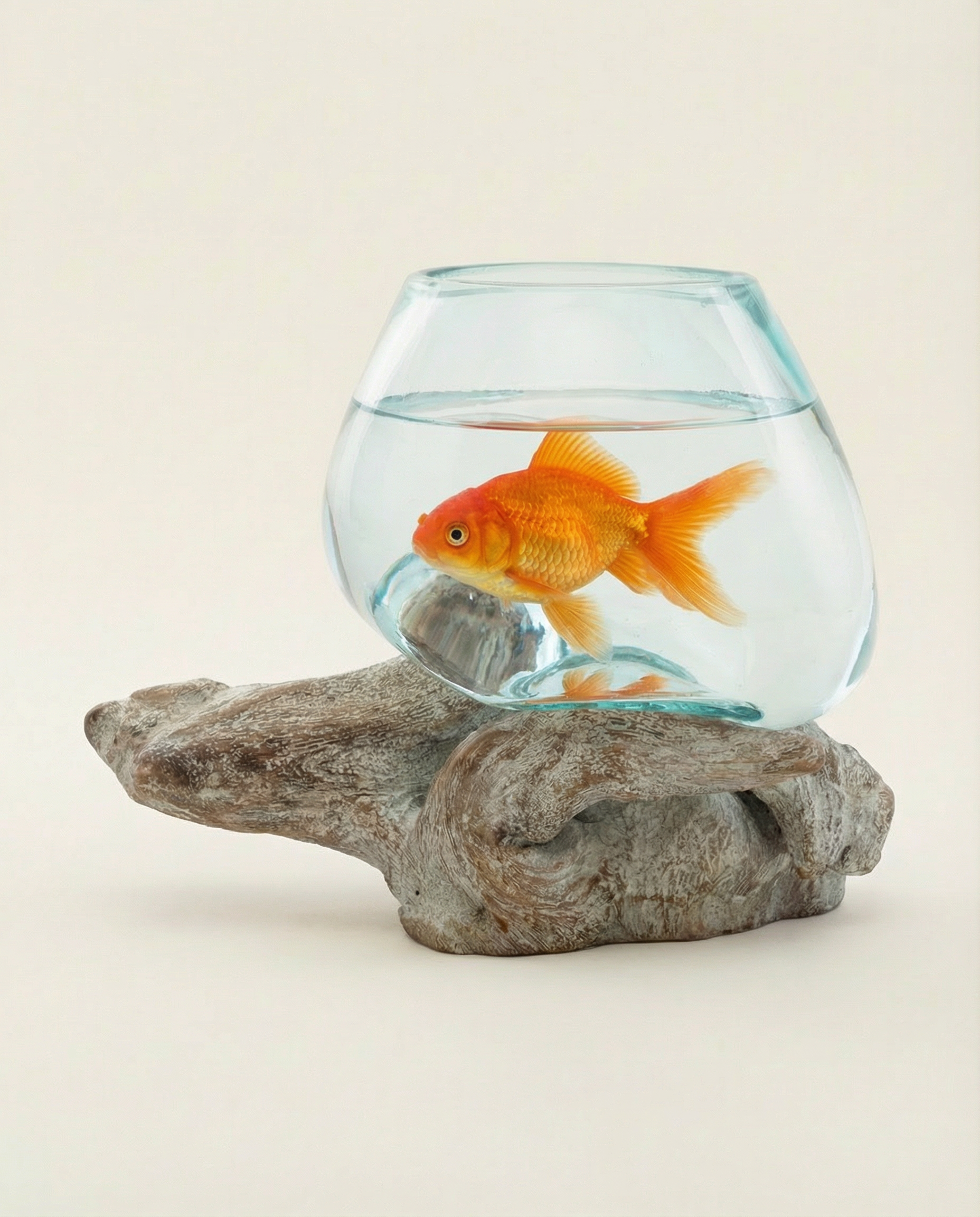 Aquarium melted on Wood | White Wood