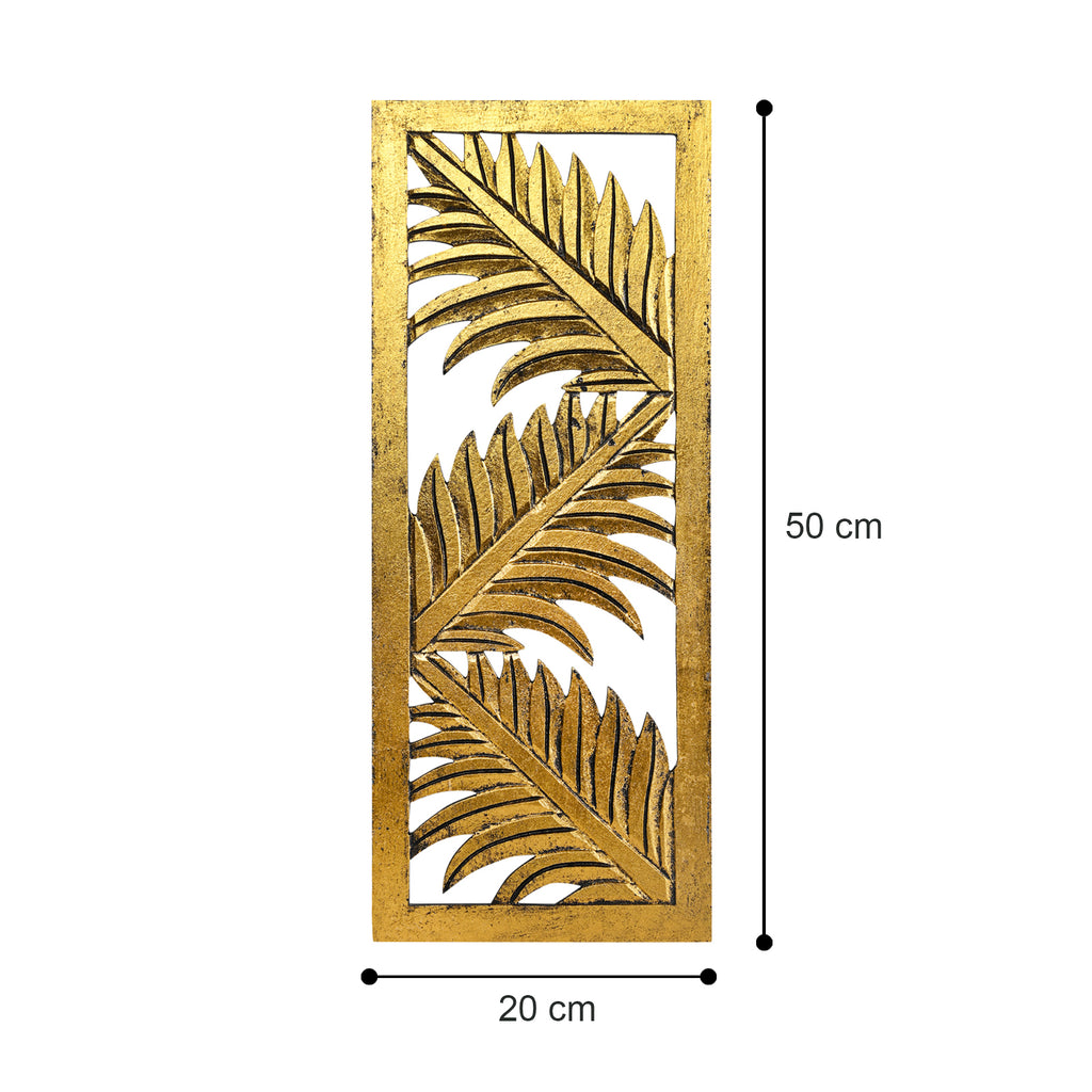 Palm Leaf Design Wall Decoration (Gold) image 3