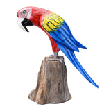 Wooden Macaw Figurines — Scarlet Macaw
