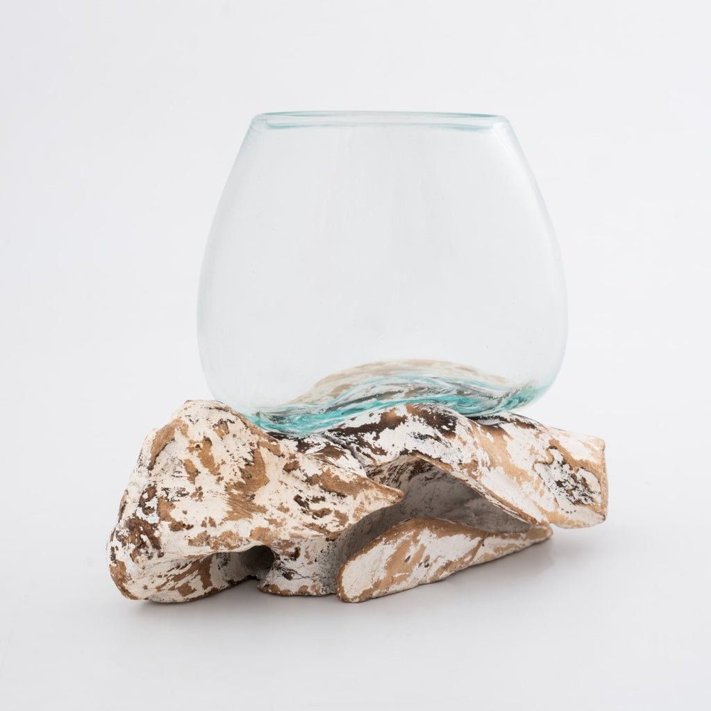 Glass Aquarium melted on the Wood (SMALL) image 2