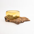 Molton Glass Mini Yellow Bowl on Wood image 0