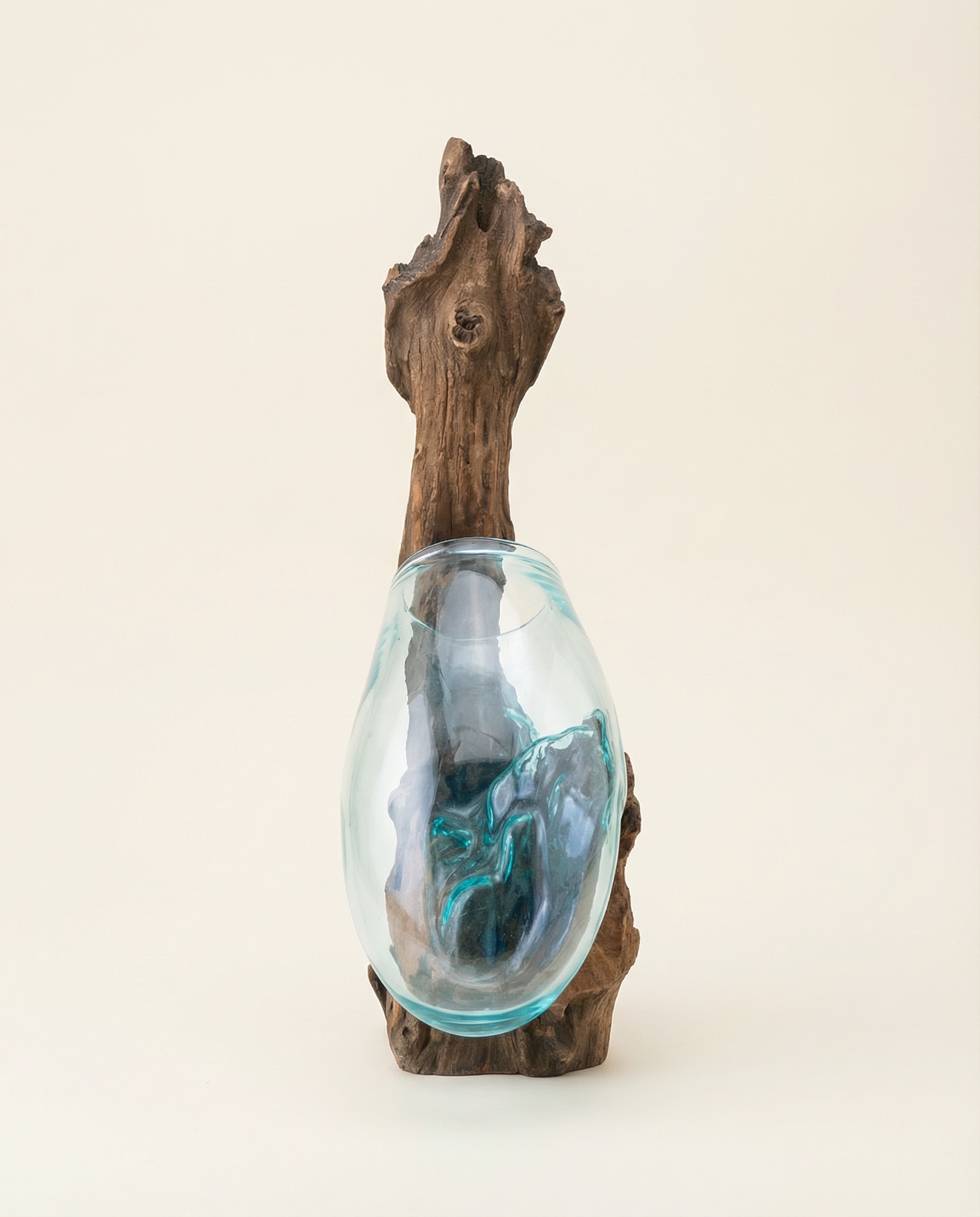 Wall Hanging Glass Vase on Wood