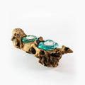 Double Tea Candle stand on Wood (N) image 0