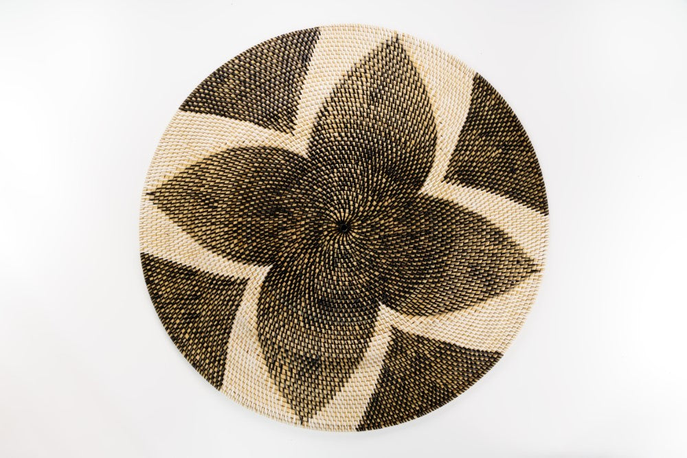 Rattan wall Decor - Brown and cream image 0