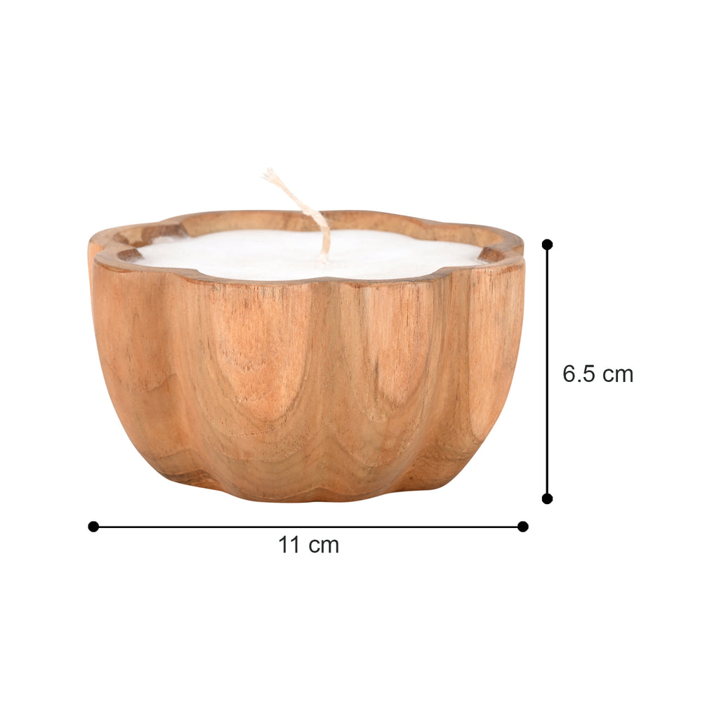 BAGUS HOME DECOR Recycled Wood tea light candle holder (Saras) - Aesthetic Candle Holders for Home Decor - Artistic Candles for Home Decor image 3