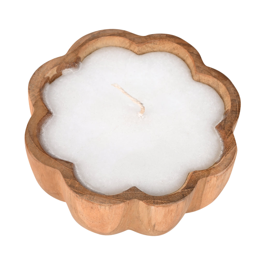 BAGUS HOME DECOR Recycled Wood tea light candle holder (Saras) - Aesthetic Candle Holders for Home Decor - Artistic Candles for Home Decor image 0