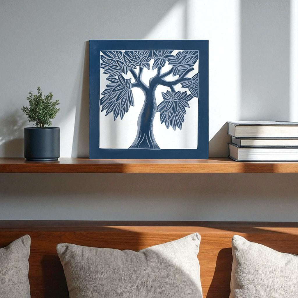 Motif Tree Design wall Decoration (blue) image 5