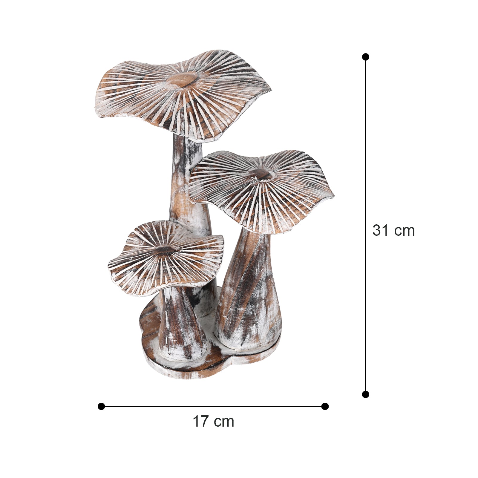 Wooden Mushroom White image 2