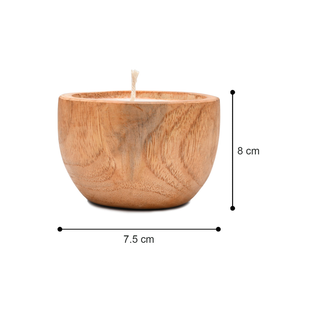 BAGUS HOME DECOR Recycled Wood tea light candle holder (Serasi) - Aesthetic Candle Holders for Home Decor - Artistic Candles for Home Decor image 1