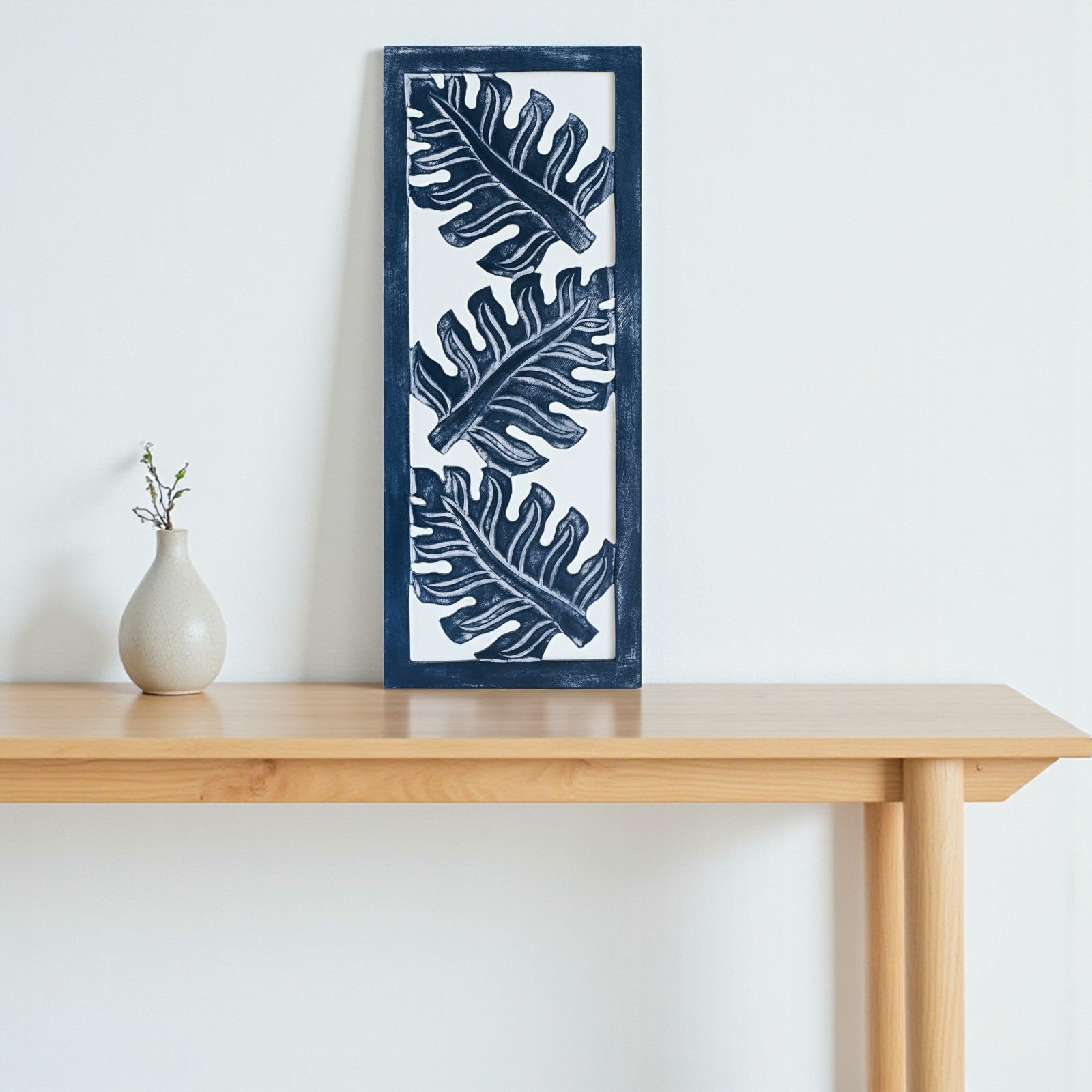 Leaf Design Wall Decoration (Blue) image 0