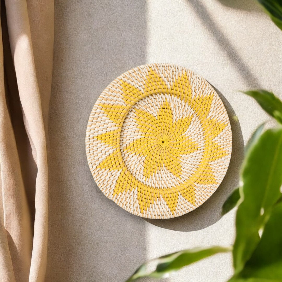 RATTAN Wall designer - Yellow image 1