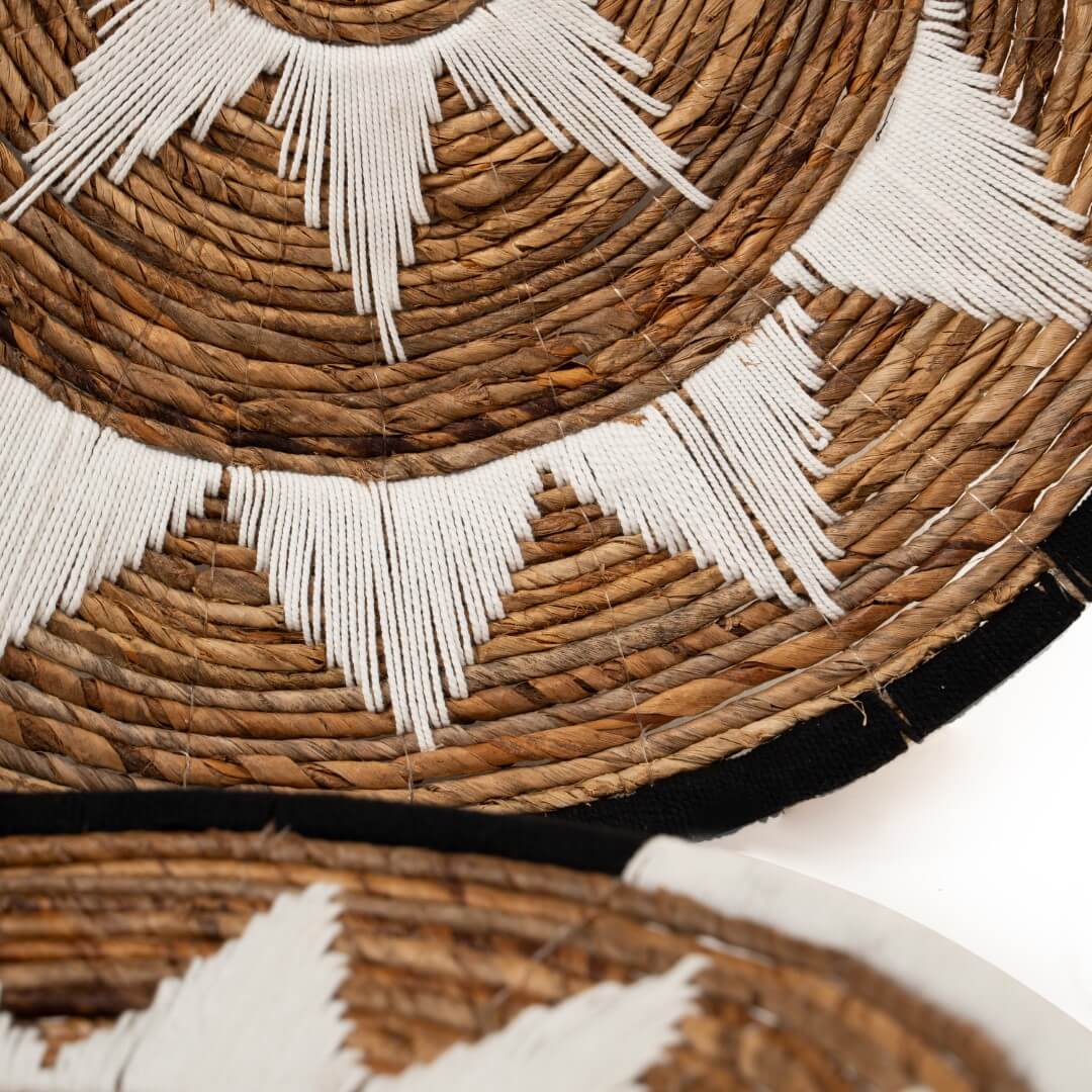 Urban Boho Wall Disc - White and cream image 2