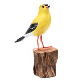 Wooden Bird Figurines — Goldfinch