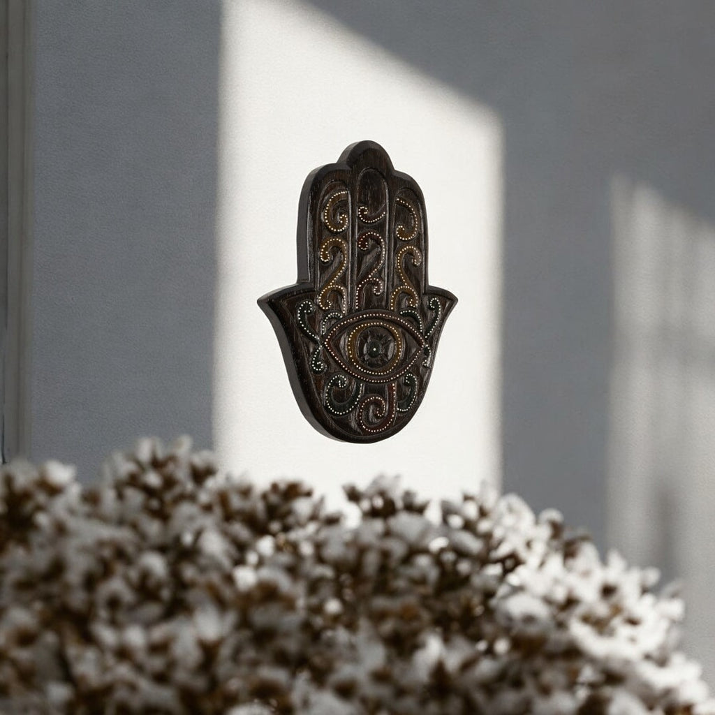 Hamsa hand(30cm) - Brown image 1