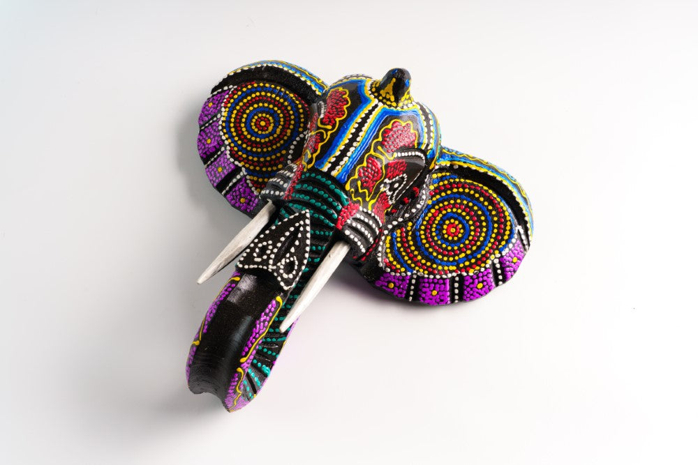 Elephant head(Medium 30cm) - Multi color image 0