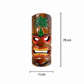 Handcrafted Tiki Mask Coconut made of Albesia wood.