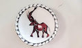 Elephant art soap stone plate image 0