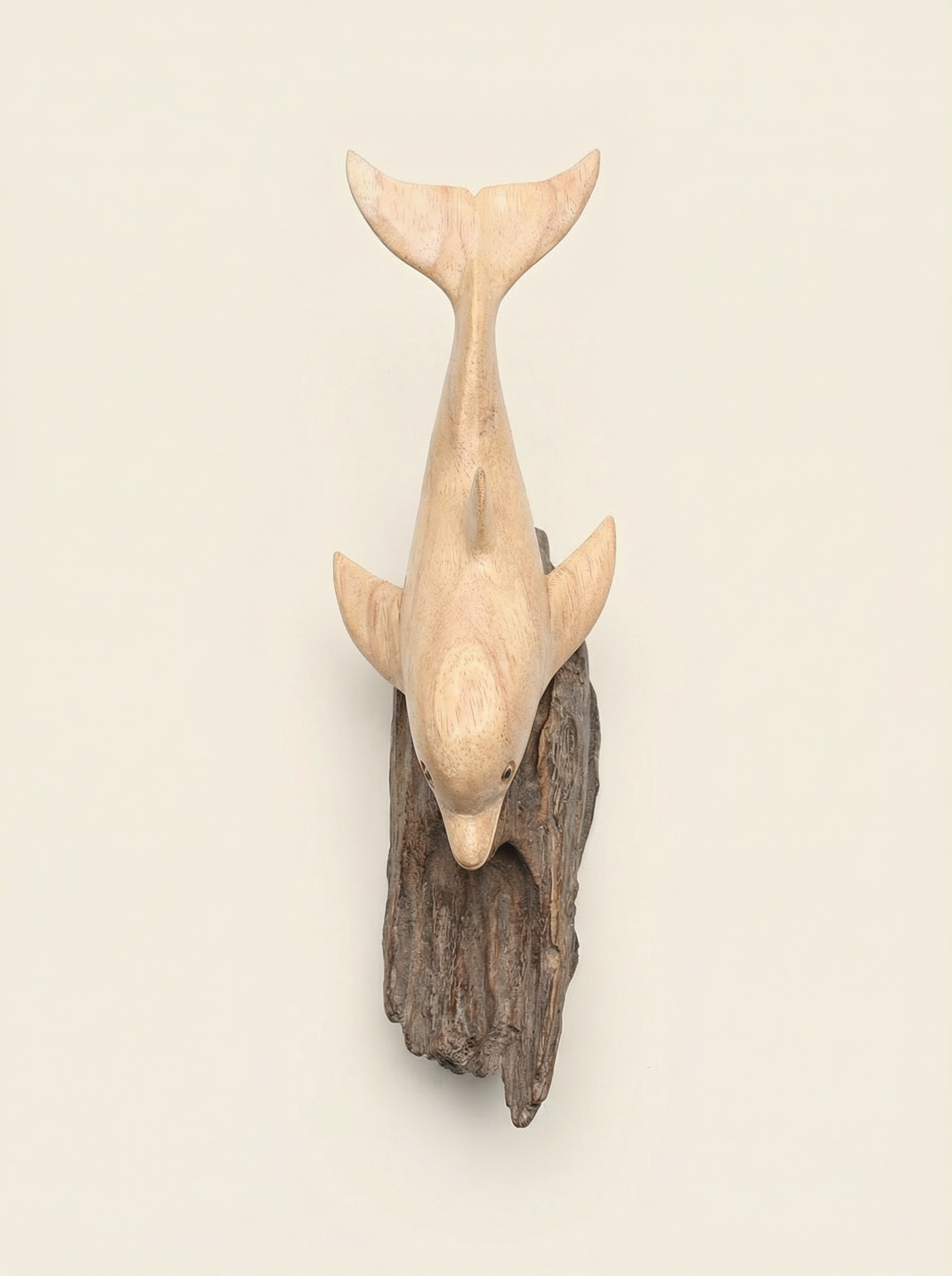 Wooden Dolphin on Stand