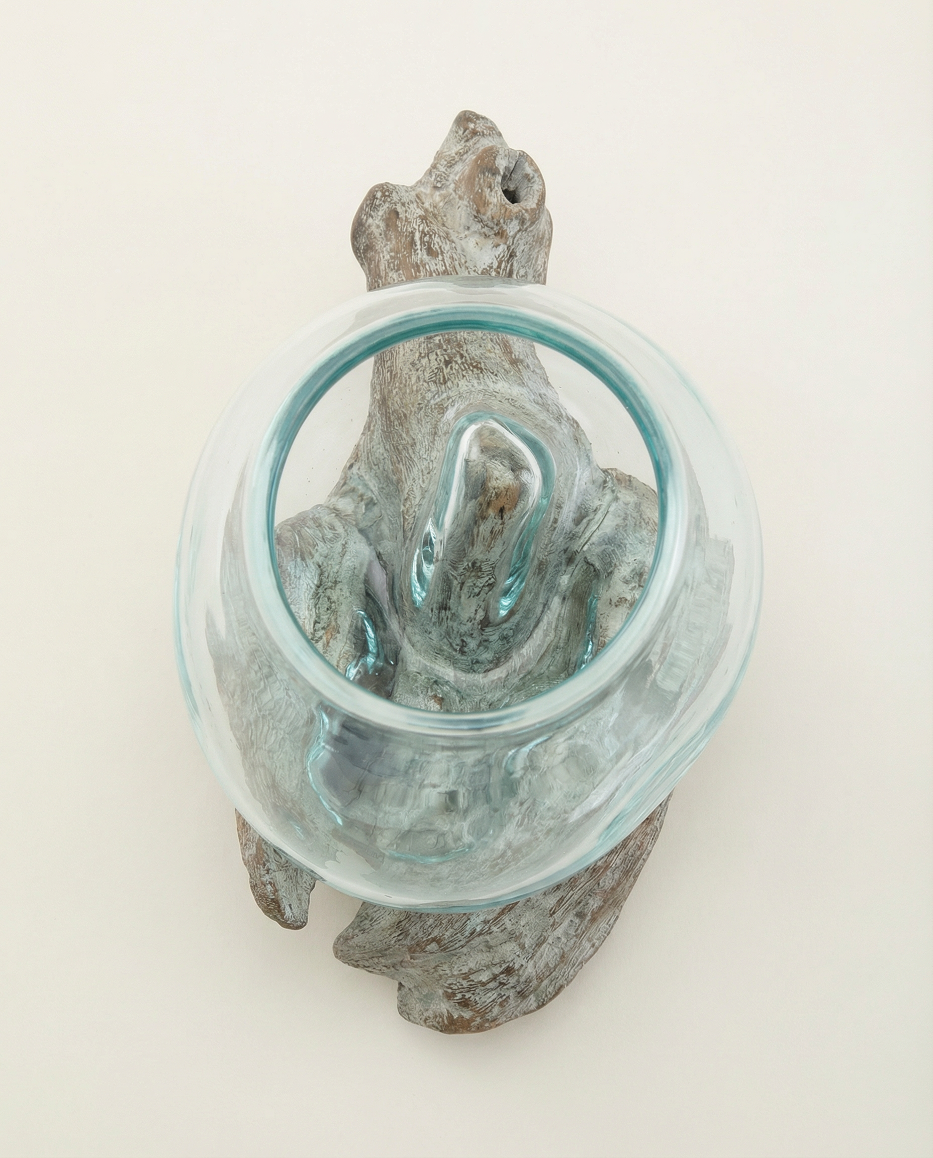 Aquarium melted on Wood | White Wood