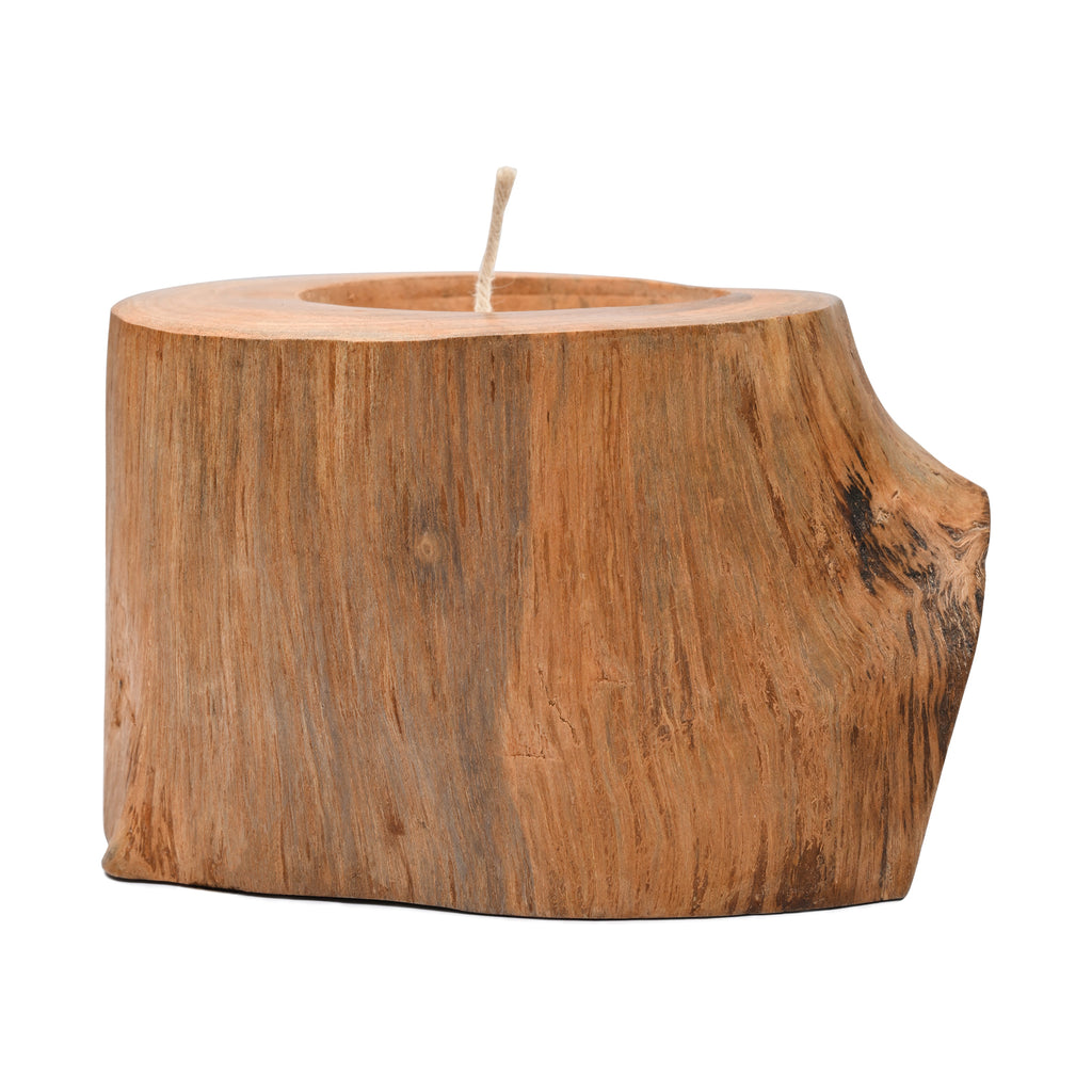 BAGUS HOME DECOR Recycled Wood tea light candle holder (Prima) - Aesthetic Candle Holders for Home Decor - Artistic Candles for Home Decor image 1