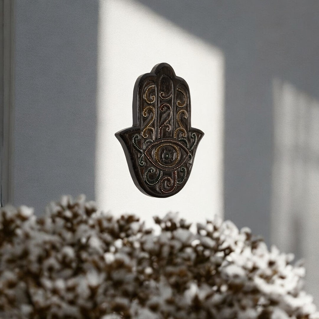 Hamsa hand(20cm) - Brown image 2