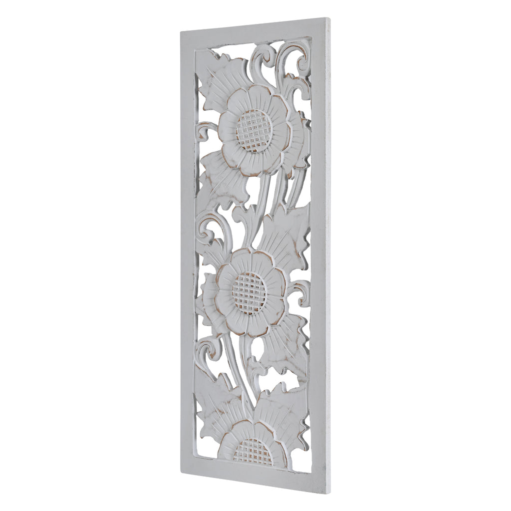 Flower Design wall Decoration (white) image 3
