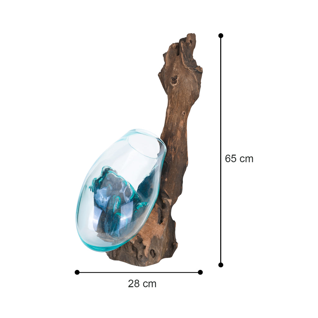 Glass Vase on Wood image 1