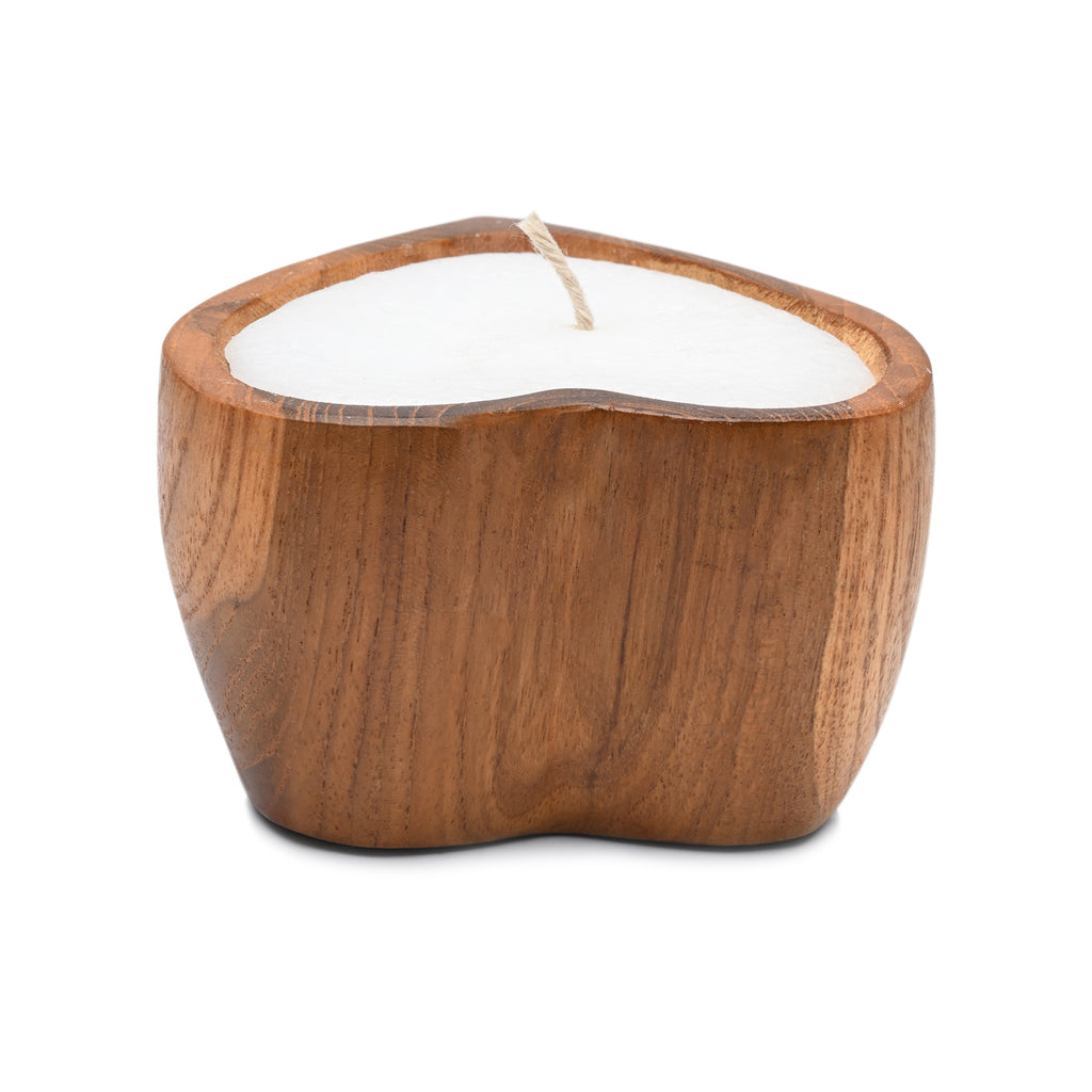 BAGUS HOME DECOR Recycled Wood tea light candle holder (Zia) - Aesthetic Candle Holders for Home Decor - Artistic Candles for Home Decor image 2