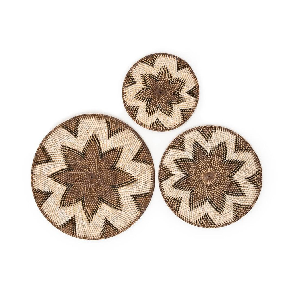 Rattan wall Decor - Brown and cream image 0