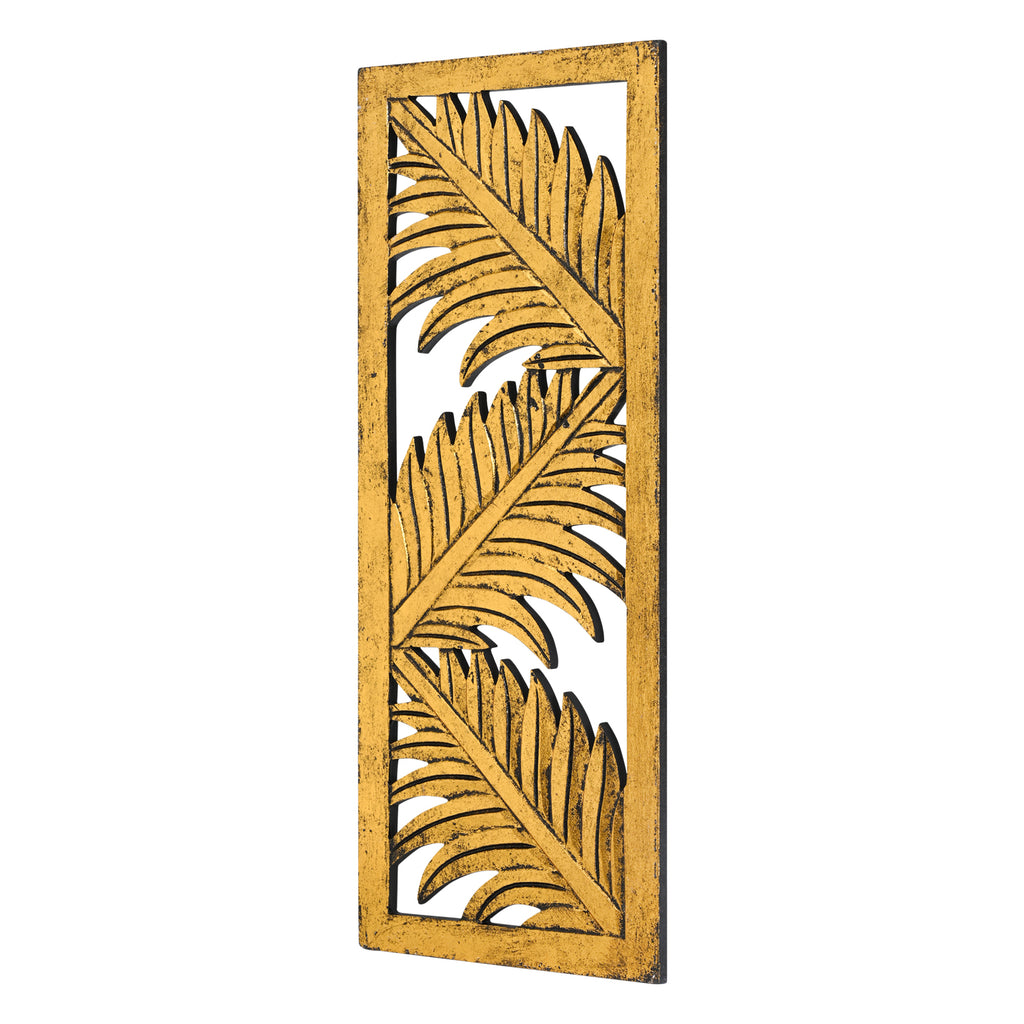 Palm Leaf Design Wall Decoration (Gold) image 2