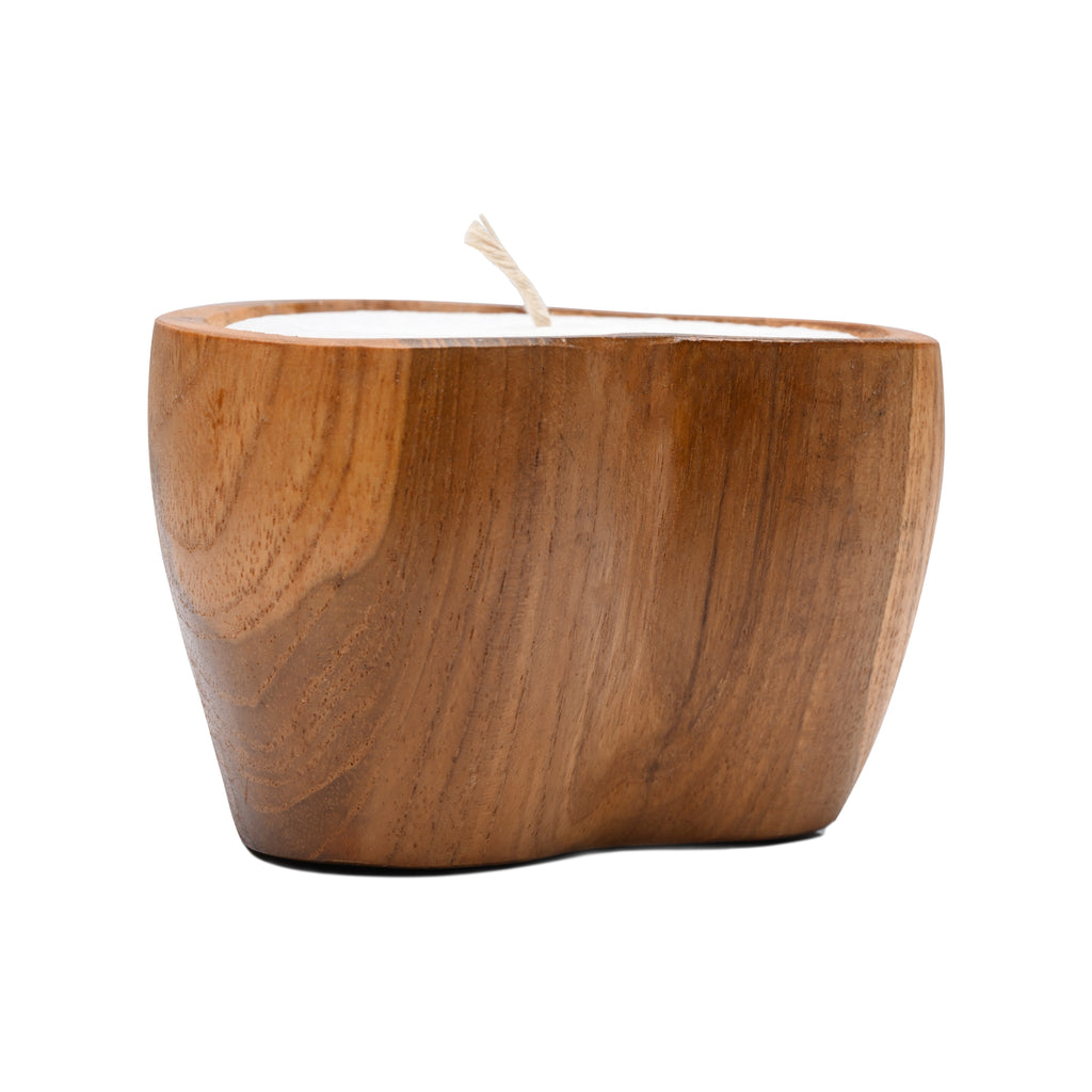 BAGUS HOME DECOR Recycled Wood tea light candle holder (Zia) - Aesthetic Candle Holders for Home Decor - Artistic Candles for Home Decor image 4