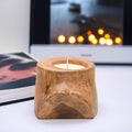 BAGUS HOME DECOR Recycled Wood tea light candle holder (Prima) - Aesthetic Candle Holders for Home Decor - Artistic Candles for Home Decor image 0