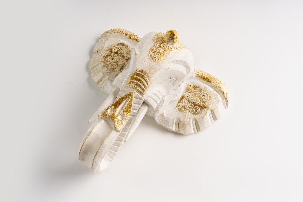 Elephant head(Small 20cm) - White image 0