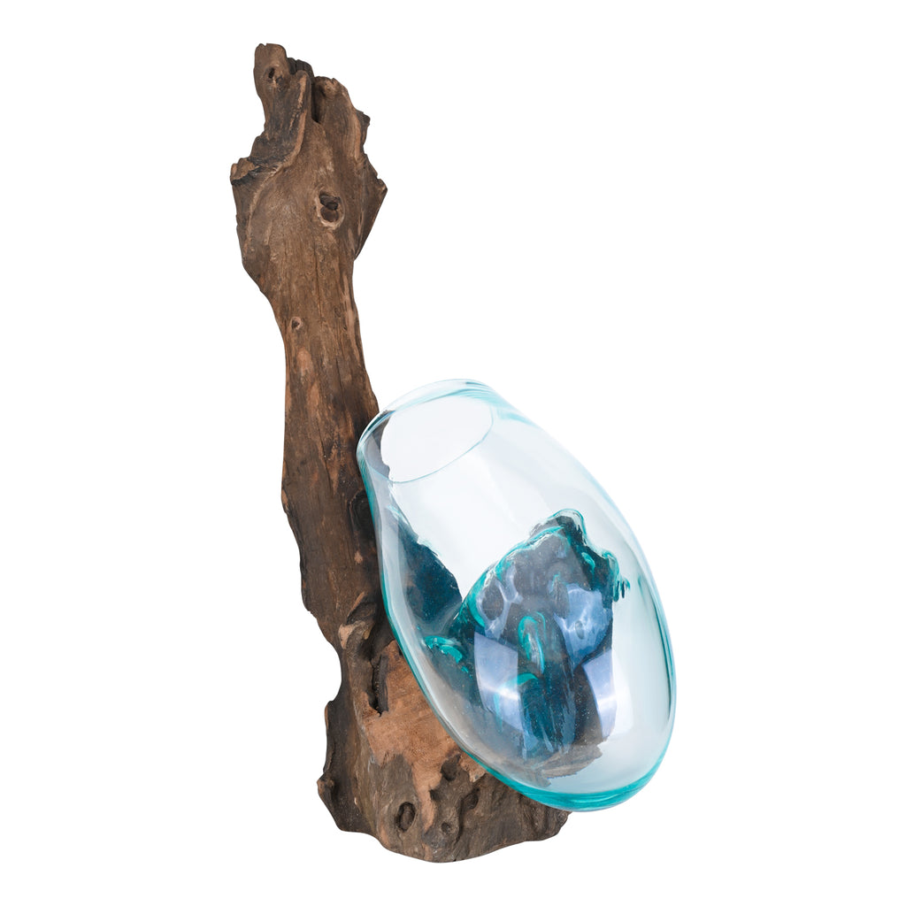 Glass Vase on Wood image 2