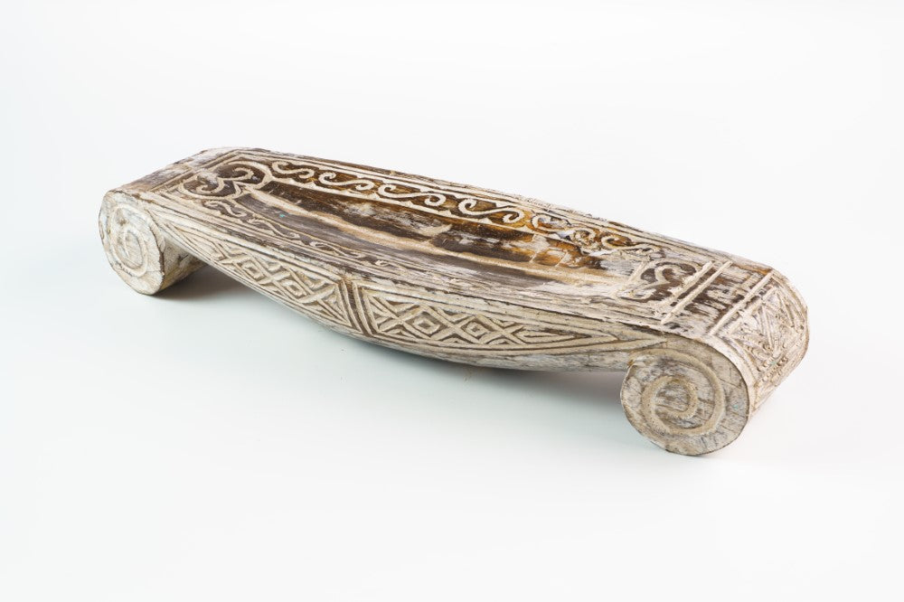 Handcarved tribal decorative wooden tray image 0