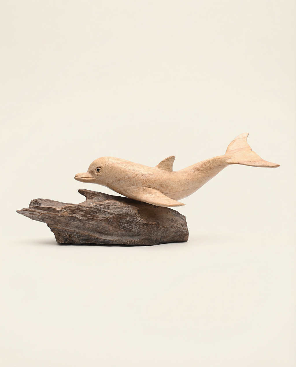 Wooden Dolphin on Stand