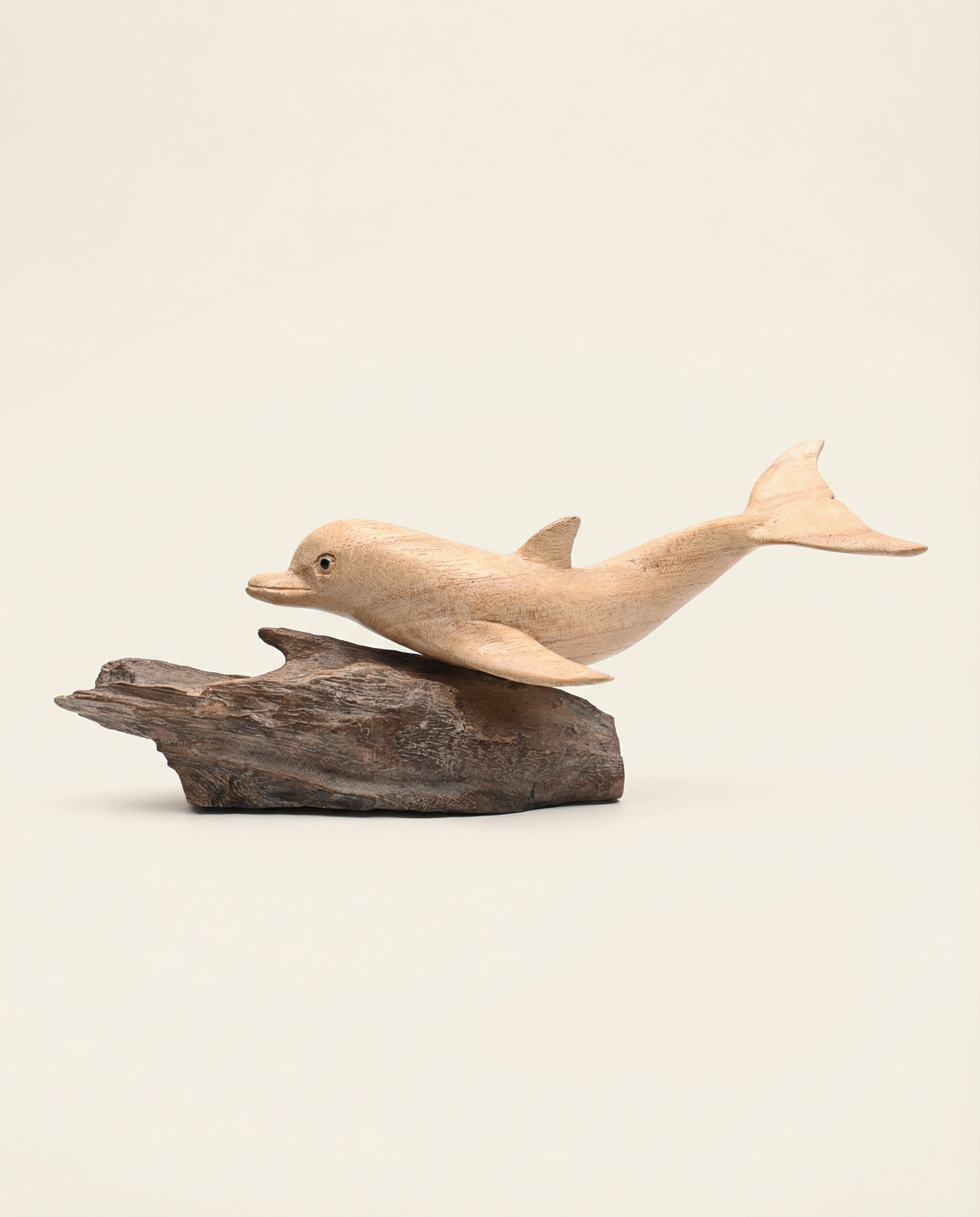 Wooden Dolphin on Stand
