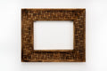 Wooden Frame - Burnt wood / White / Aqua image 0