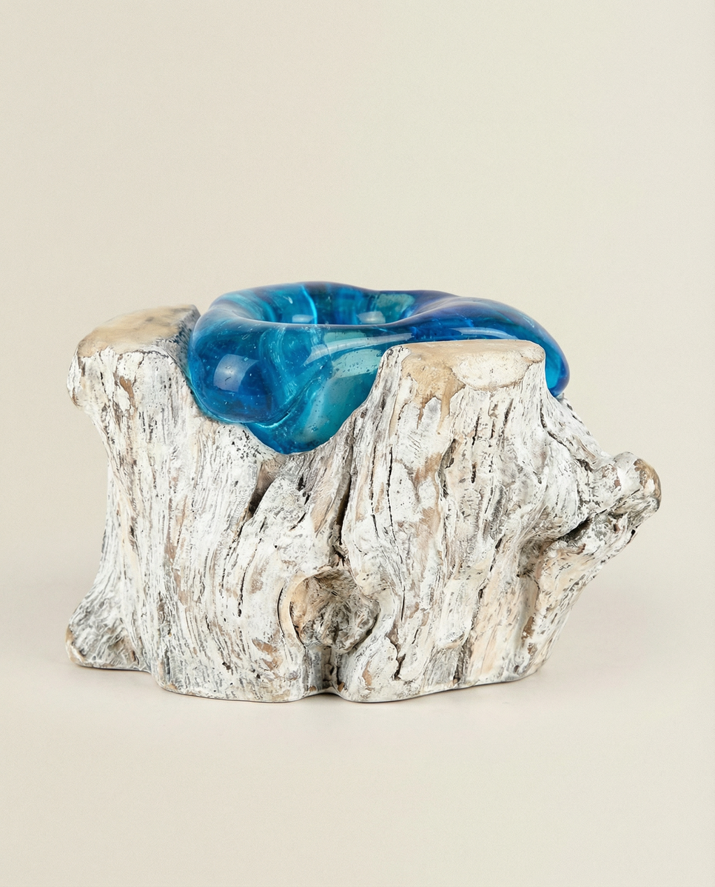 Candle Stand on White Wood