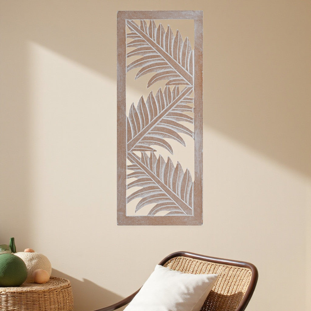 Palm Leaf Design Wall Decoration (white) image 5