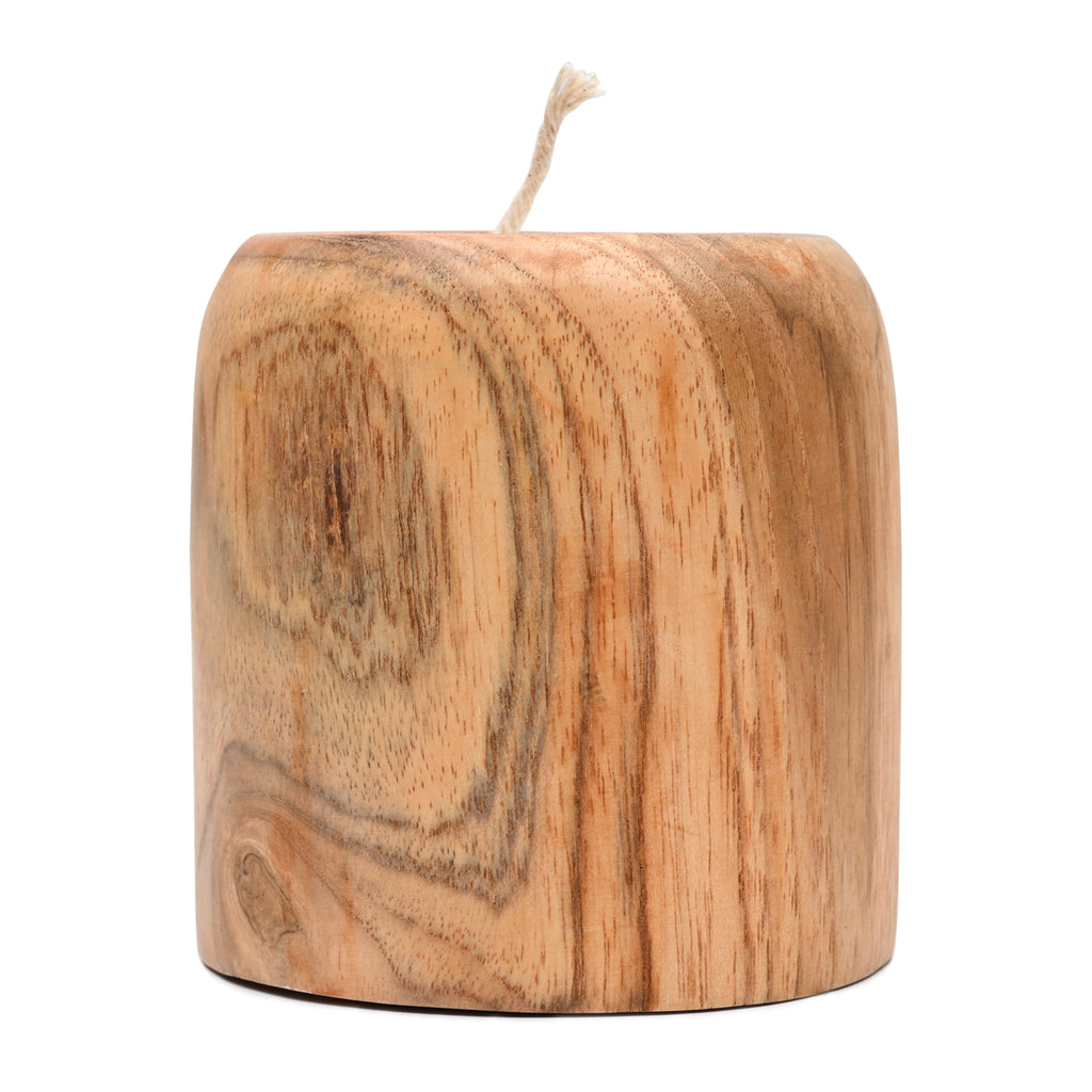 BAGUS HOME DECOR Recycled Wood tea light candle holder (Nova) - Aesthetic Candle Holders for Home Decor - Artistic Candles for Home Decor image 3
