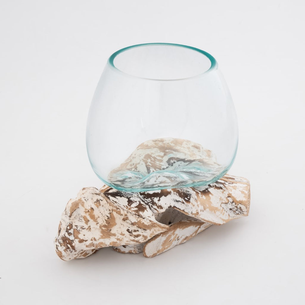 Glass Aquarium melted on the Wood (SMALL) image 0