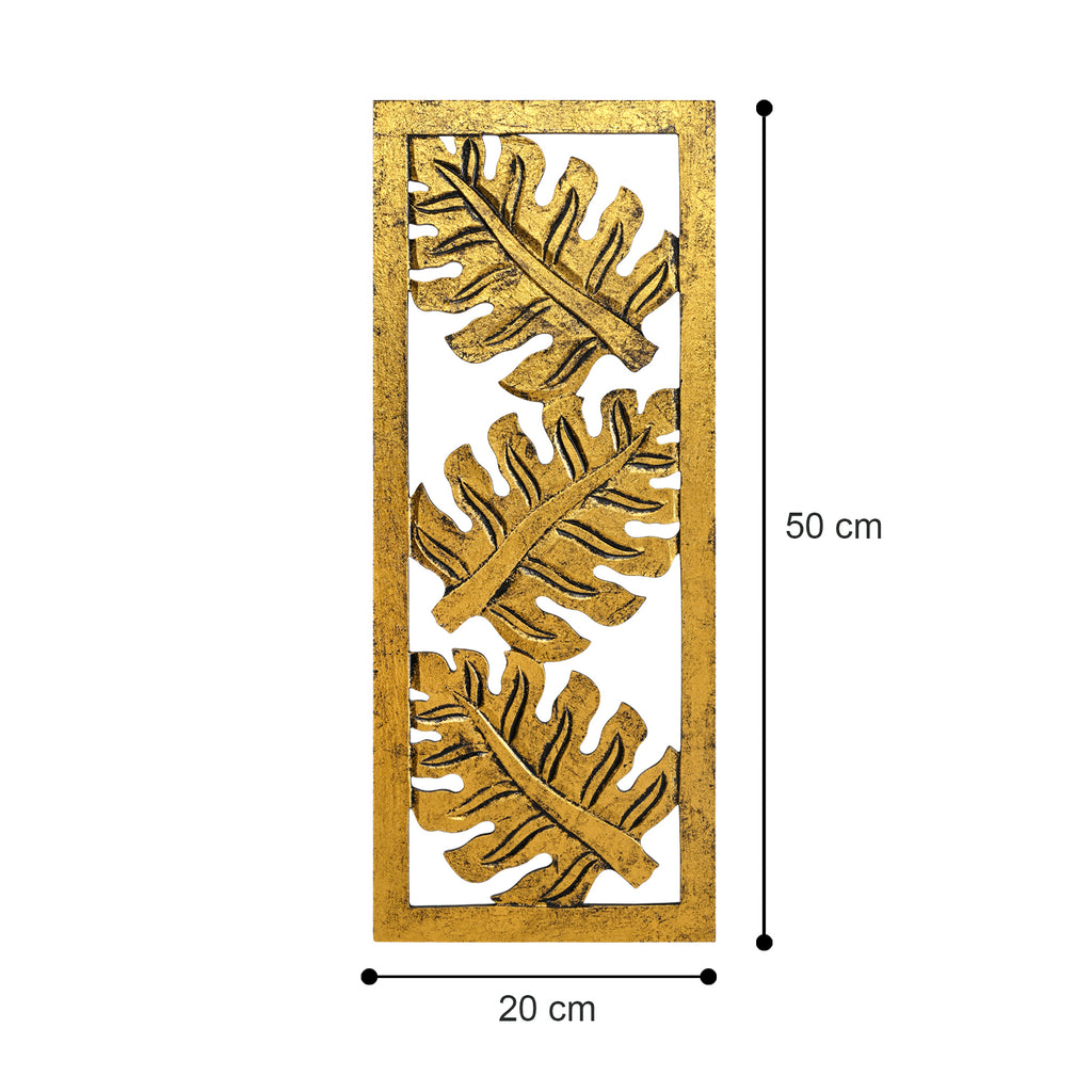 Leaf Design Wall Decoration (Gold) image 2